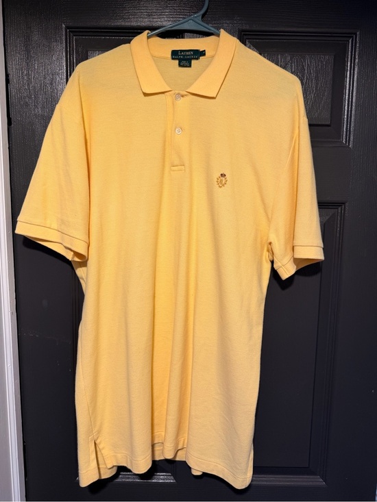Lauren Ralph Lauren Other - Lauren Ralph Lauren Pale Yellow Polo Shirt with Embroidered Crest
